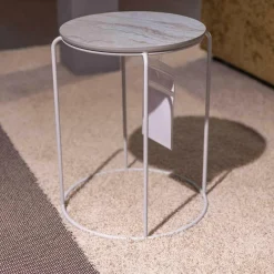 freistil Rolf Benz Couchtische|Couchtisch 151 Eiche Steinbeschichtet Blanco Gestell Telegrau