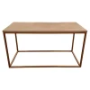 Rolf Benz Couchtische|Couchtisch 985 MDF Beschichtet Mit Echtsteinfurnier Mit Sandstein Gestell Bronzefarbig