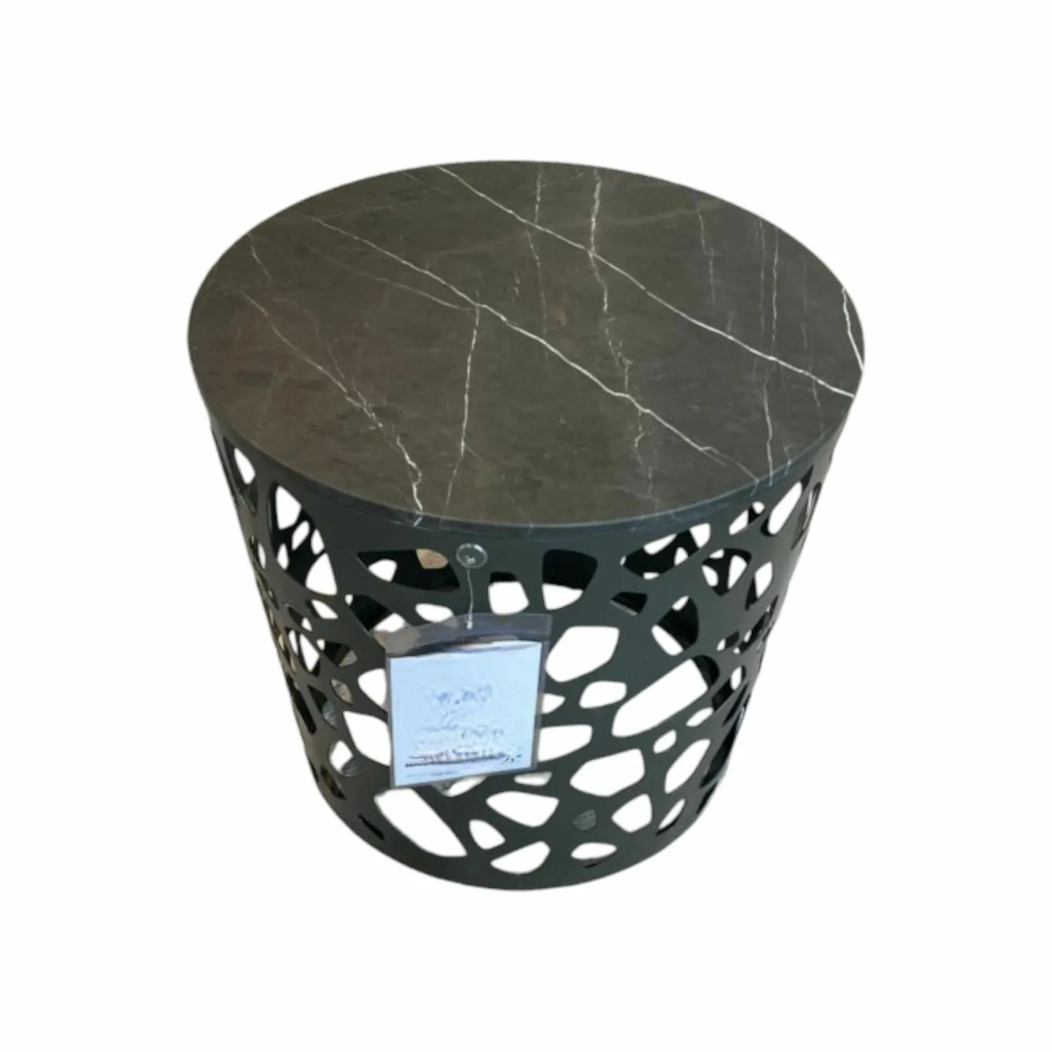 Rolf Benz Couchtische|Couchtisch 926-242 Platte Naturstein Geledert Graphit Brown Grau Gestell Stahl Glatt Lackiert Matt Umbragrau Grau