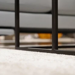 Rolf Benz Couchtische|Couchtisch 985-213 Tischplatten Nussbaum Amerikanisch Und Echtsteinfurnier Schiefer Gestell Stahl Schwarz Brilliant