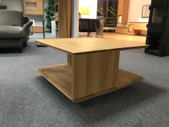 Decker Couchtische|Couchtisch Alivio Ausführung Asteiche Massiv Bianco Geölt Auf Rollen