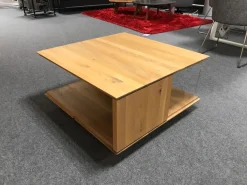 Decker Couchtische|Couchtisch Alivio Ausführung Asteiche Massiv Bianco Geölt Auf Rollen