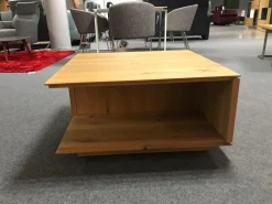 Decker Couchtische|Couchtisch Alivio Ausführung Asteiche Massiv Bianco Geölt Auf Rollen