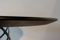 Gubi Couchtische|Couchtisch Aoyama Schwarze Laminat Untergestell Metall Schwarz