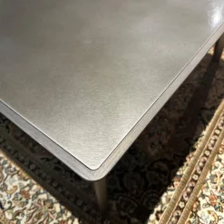 Giorgetti Couchtische|Couchtisch Blend Platte Metall Peltrox Rahmen Esche Grau Gestell Esche Bronzefarben