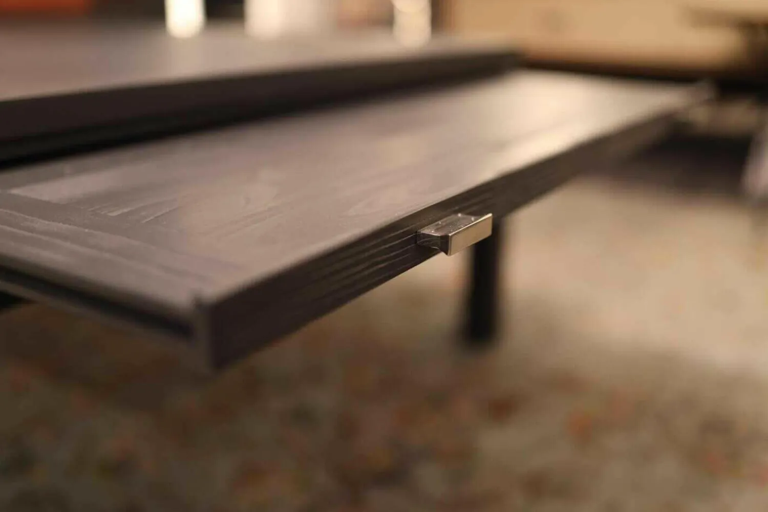 Form Exclusiv Couchtische|Couchtisch Bordeaux Europäische Wildkirsche Massiv Anthrazit