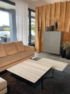 Contur Couchtische|Couchtisch Cena Tischplatte Keramik Marble Gestell Metall Schwarz