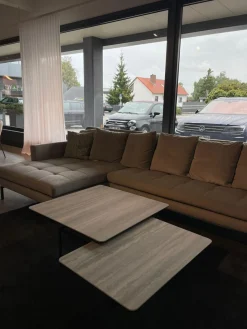 Contur Couchtische|Couchtisch Cena Tischplatte Keramik Marble Gestell Metall Schwarz