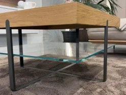 Hülsta Couchtische|Couchtisch CT 240 Natureiche Lack grau