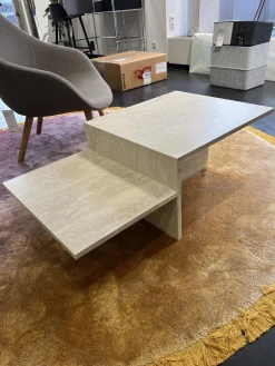 Ferm Living Couchtische|Couchtisch Distinct Coffee Table Travertine Stein Weiß