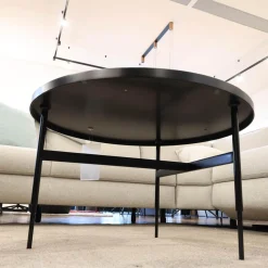 Rom Couchtische|Couchtisch Gio Tischplatte Black Schwarz Gestell Metall Pulverbeschichtet Schwarz