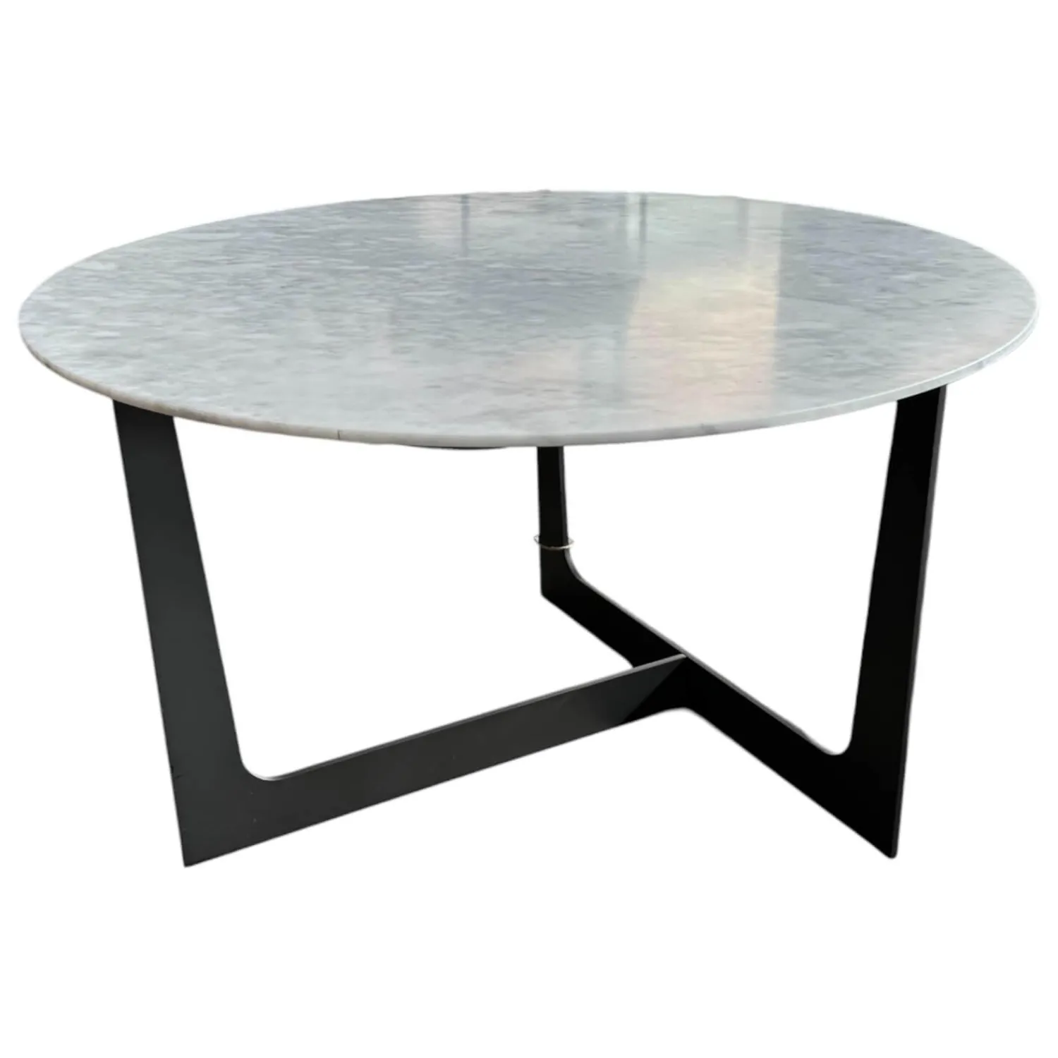 Poltrona Frau Couchtische|Couchtisch Ilary Gestell Metall Marmor Grigio Roma mit Halbglanzfinisch