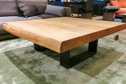 Scholtissek Couchtische|Couchtisch Kantara Tischplatte Rüster Ulme Gestell Eisen