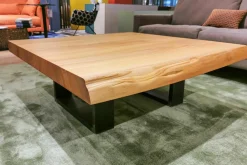 Scholtissek Couchtische|Couchtisch Kantara Tischplatte Rüster Ulme Gestell Eisen