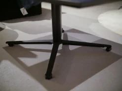 Ronald Schmitt Design Couchtische|Couchtisch Kolo K 736 Platte Eiche Schwarz Höhenverstellbar Metall Sternfuß Schwarz