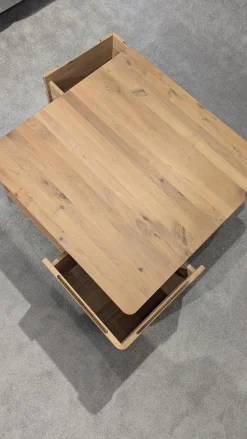 Decker Couchtische|Couchtisch Lavaro Wildeiche Bianco Geölt Mit 2 Schubkästen