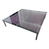 Cassina Couchtische|Couchtisch LC10-P Tischplatte Klarglas Gestell Stahl verchromt