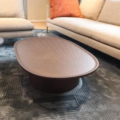 Molteni & C Couchtische|Couchtisch Louisa Platte Und Gestell Holz Eukalyptus Braun