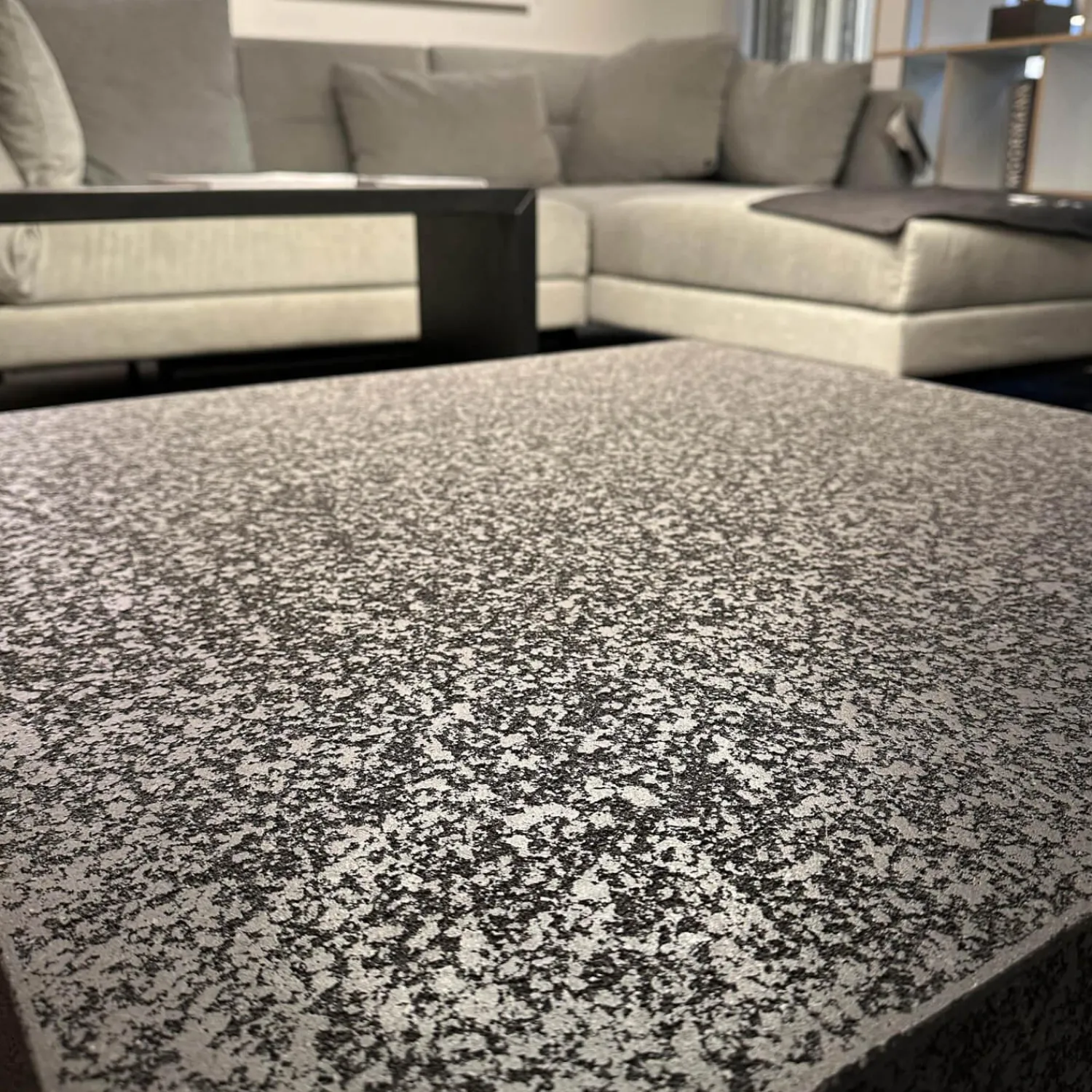 Of-Stone Couchtische|Couchtisch MDF Betonoptik Grau
