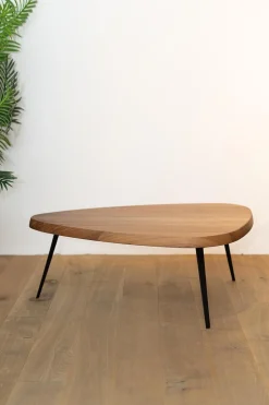 Cassina Couchtische|Couchtisch Mexique Platte Amerikanischer Nussbaum Metallgestell Schwarz Lackiert