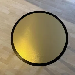 Bielefelder Werkstätten Couchtische|Couchtisch Mood BW-T-107-100 Platte Holz Goldton Gestell Holz Esche