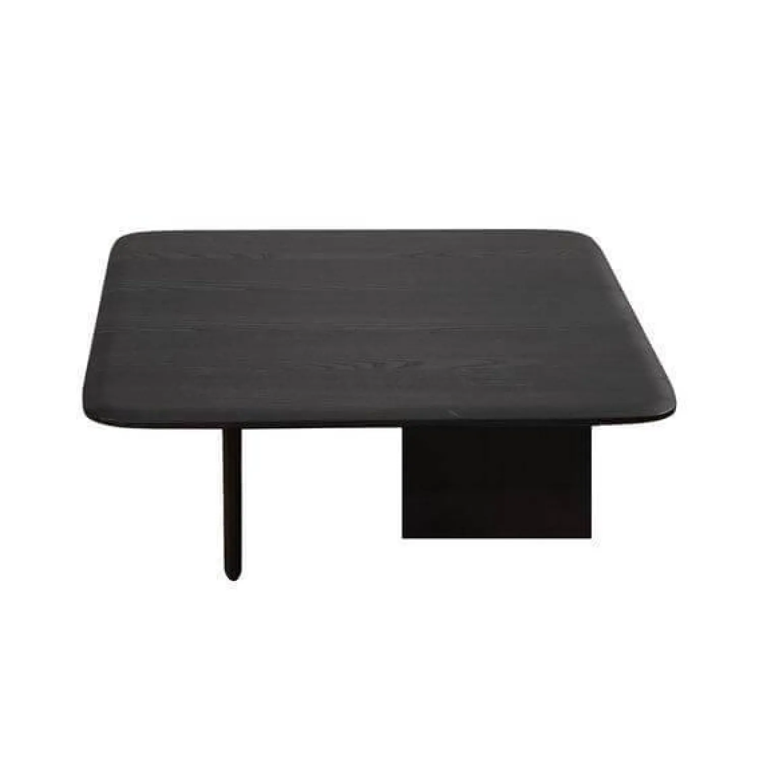 Poliform Couchtische|Couchtisch Mush Massivholz Ulme Schwarz