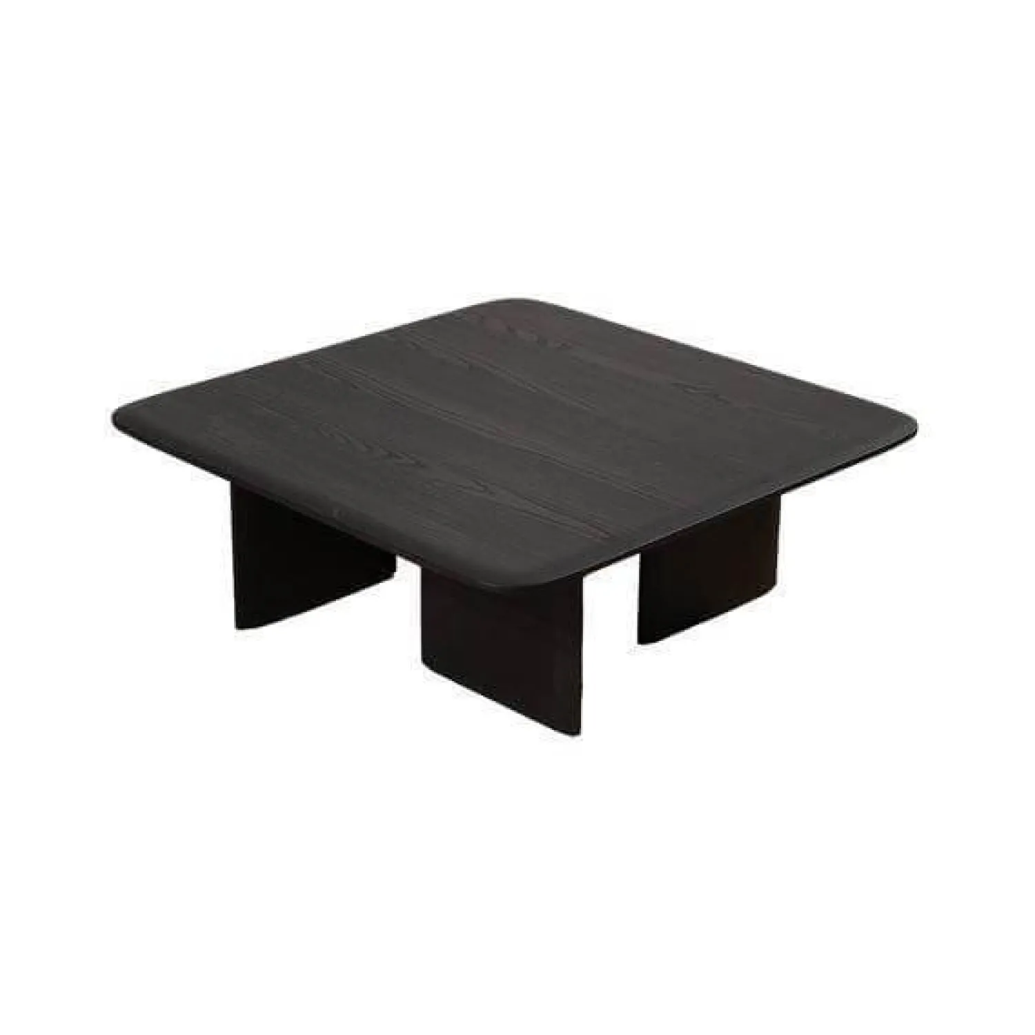 Poliform Couchtische|Couchtisch Mush Massivholz Ulme Schwarz