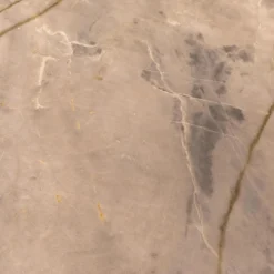 Janua Couchtische|Couchtisch SC 54 Steinplatte Calacatta Verde Leder Optik Gestell Pulverbeschichtet Verkehrsweiß