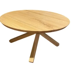 Wimmer Couchtische|Couchtisch Signatura Rustikaler Asteiche Bianco Geölt Mit Kreuzgestell Ohne Deko