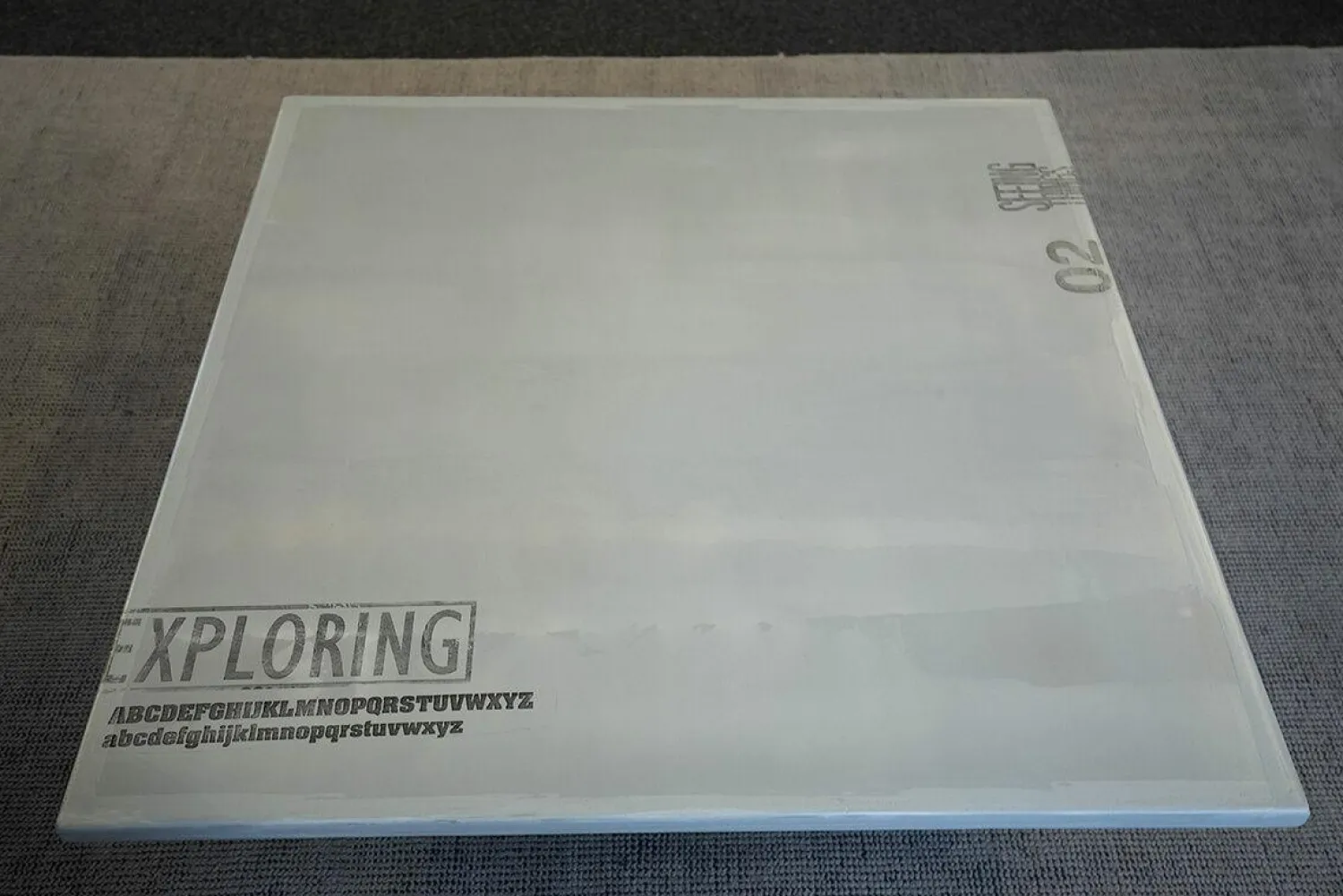 Baxter Couchtische|Couchtisch Table-Au Platte Hellgrau Gestell Silber