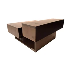 Voglauer Couchtische|Couchtisch Vgalvino Alteiche Rustico Schwemmgrau Lackiert Akzent Metall