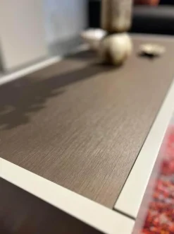 Hülsta Couchtische|Couchtische CT 180 Lack Seidengrau Bronze