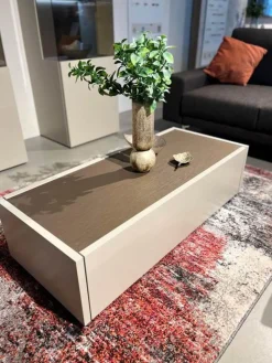 Hülsta Couchtische|Couchtische CT 180 Lack Seidengrau Bronze