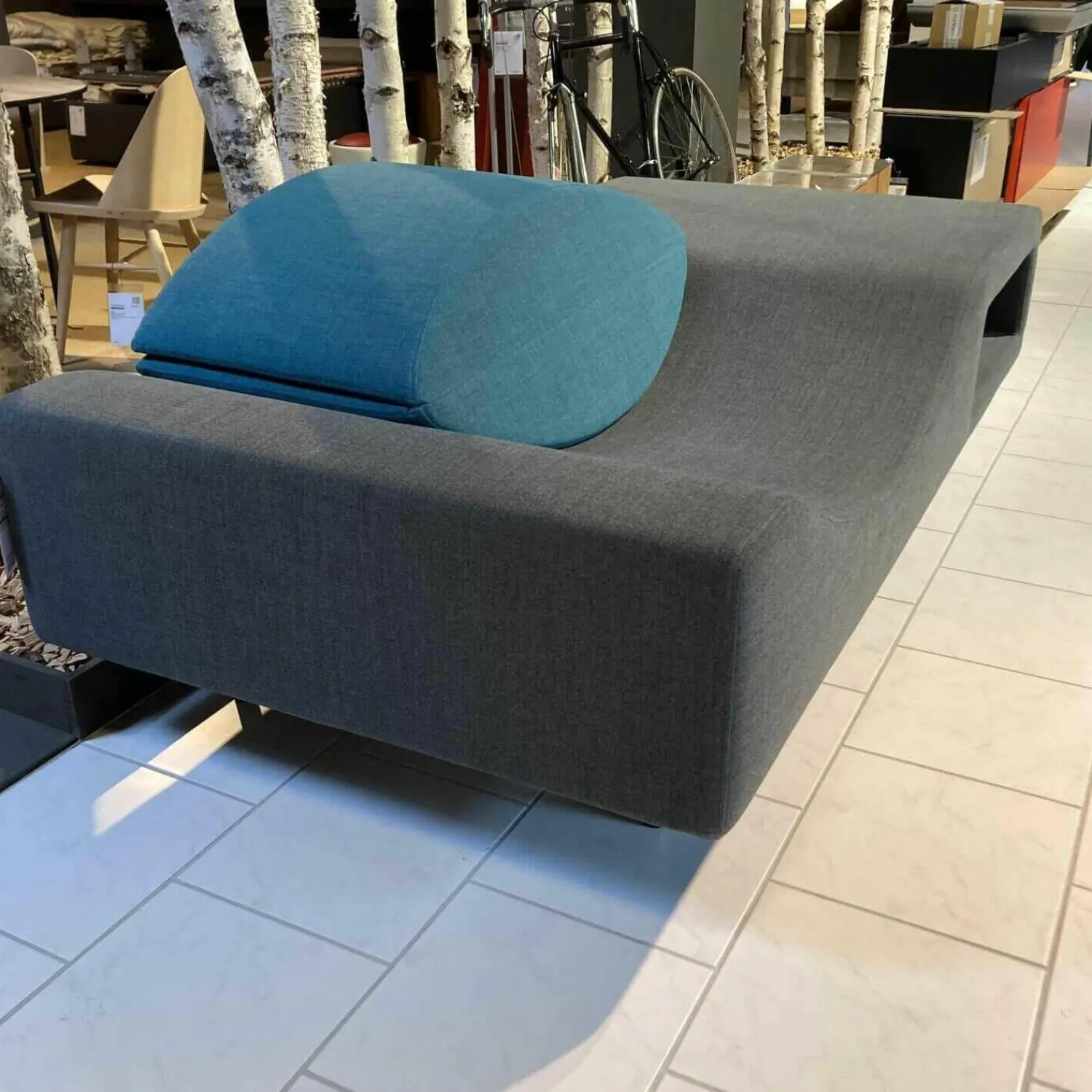 Sitano Daybeds & Recamieren|Designliege Silit Stoff Anthrazit Petrol