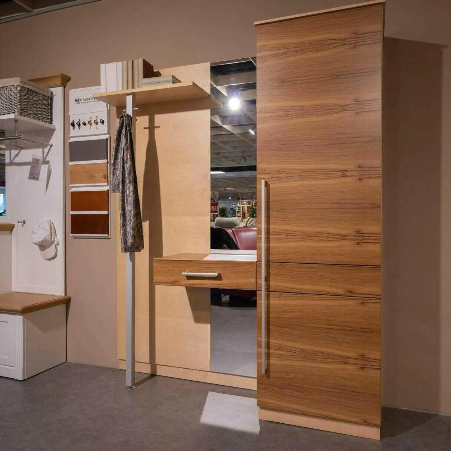 Skloib Garderoben|Diele Birke Mit Olive Natur