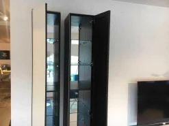 Spectral Smart Furniture Kommoden & Sideboards|Dolby Surround Lowboard Ameno Glas Matt Weiß mit 2 Hängeelementen