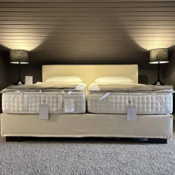 Schramm Polsterbetten|Doppelbett Basis Stoff 11-10318 Gr. 1 Füße QF10 71L Eiche Wenge Lackiert Mit Integrierter Unterfederung