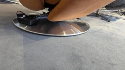 himolla Relaxsessel|Drehsessel 7722 Leder Buffalo 33 Ocker Braun Teller Edelstahloptik Mit Nackenkissen