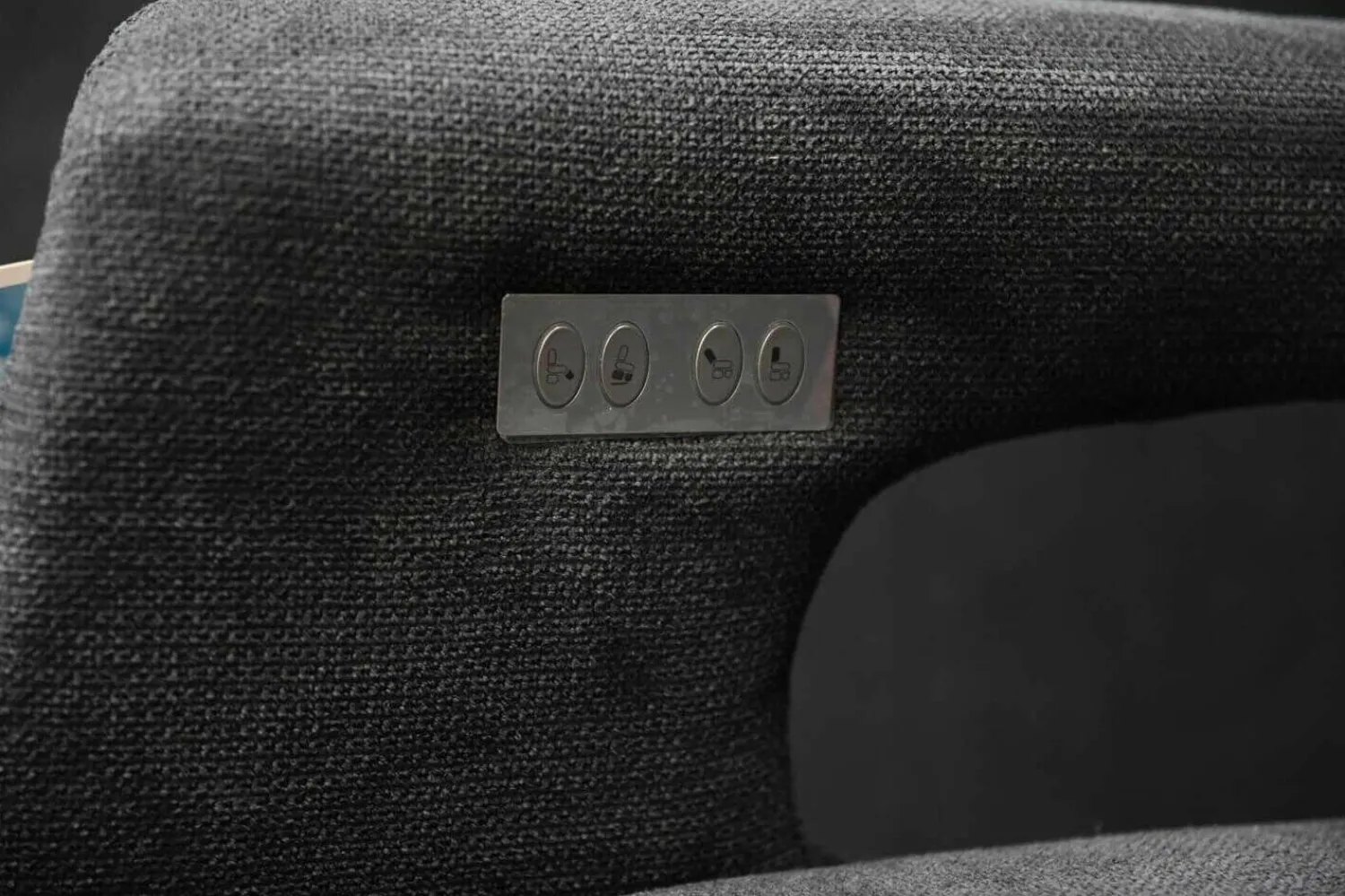 DFM Relaxsessel|Drehsessel Cluster Medium Stoff Regain Anthrazit mit Elektrischer Fuß -und Rückenteilverstellung