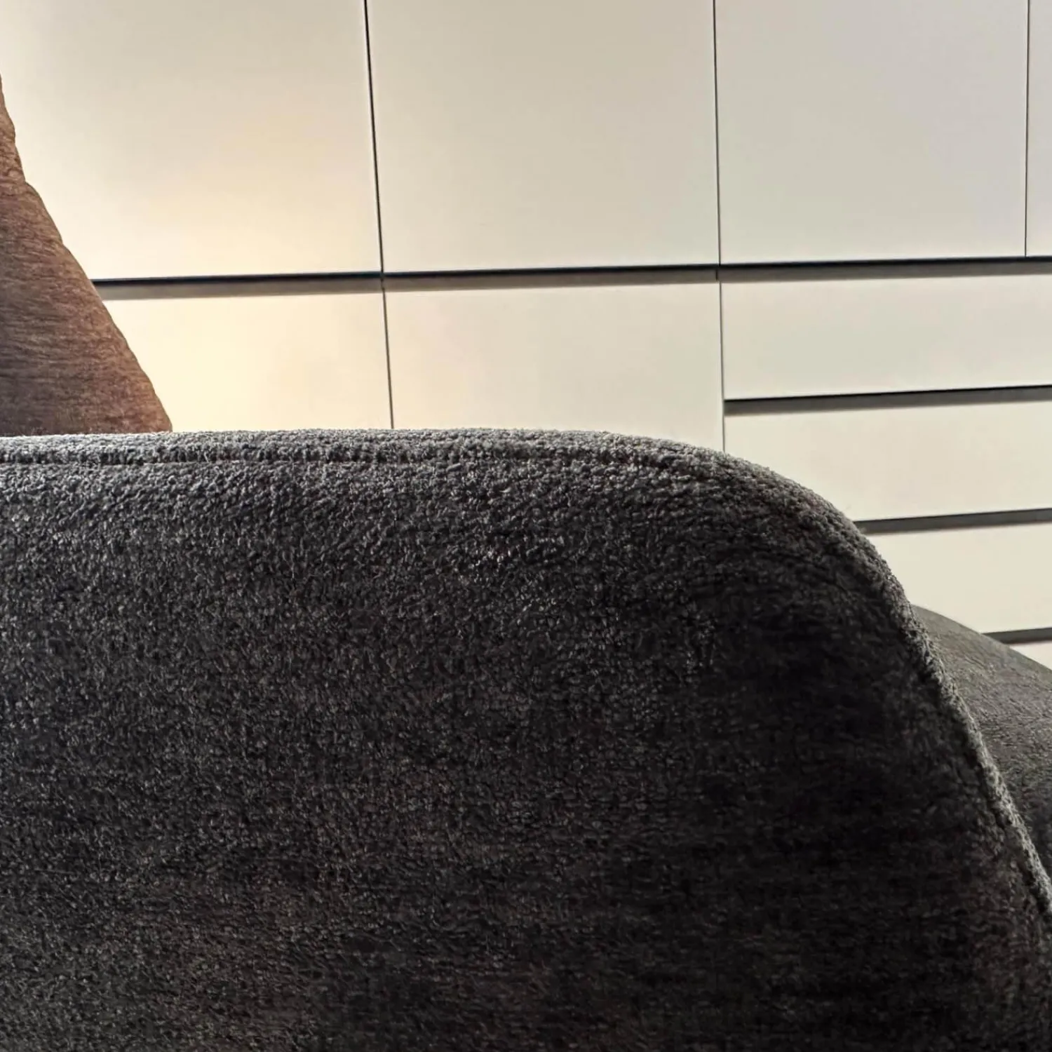 COR Relaxsessel|Drehsessel dia Stoff 8144 Braun-Grün Gestell F01 Schwarzbraun