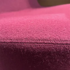 B&B Italia Loungesessel|Drehsessel Mini Papilio Stoff 2153 790 Ego Vinaccia Violett Gestell Grau Metallisiert