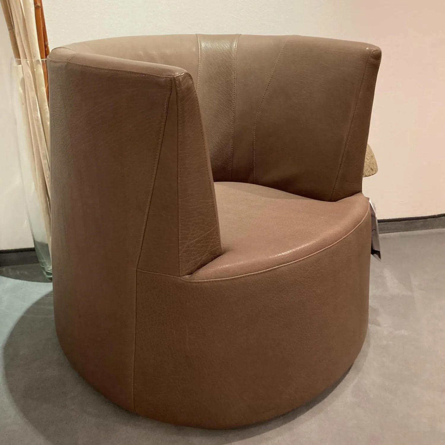 Brühl Relaxsessel|Drehsessel Powder Leder Olivia 6181 0020 Braun