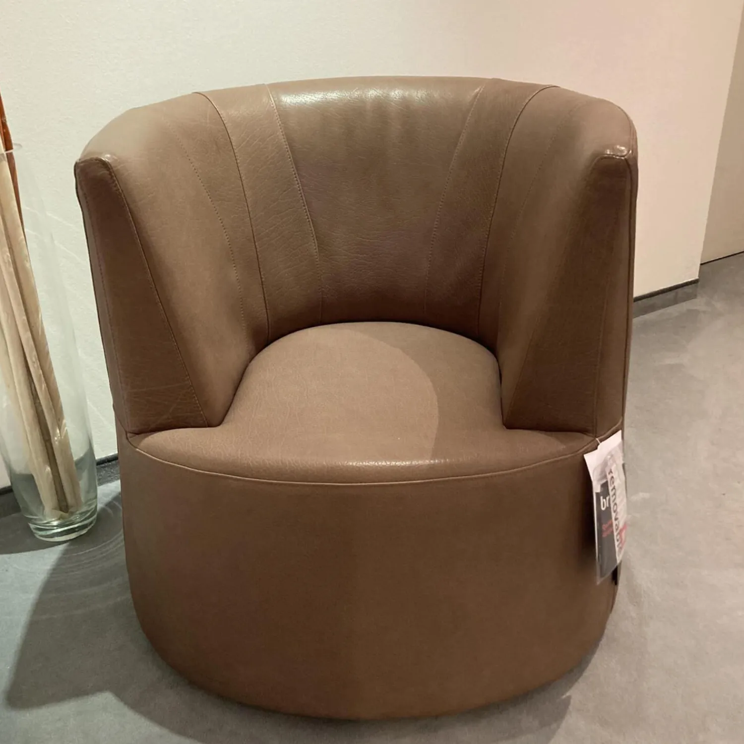 Brühl Relaxsessel|Drehsessel Powder Leder Olivia 6181 0020 Braun