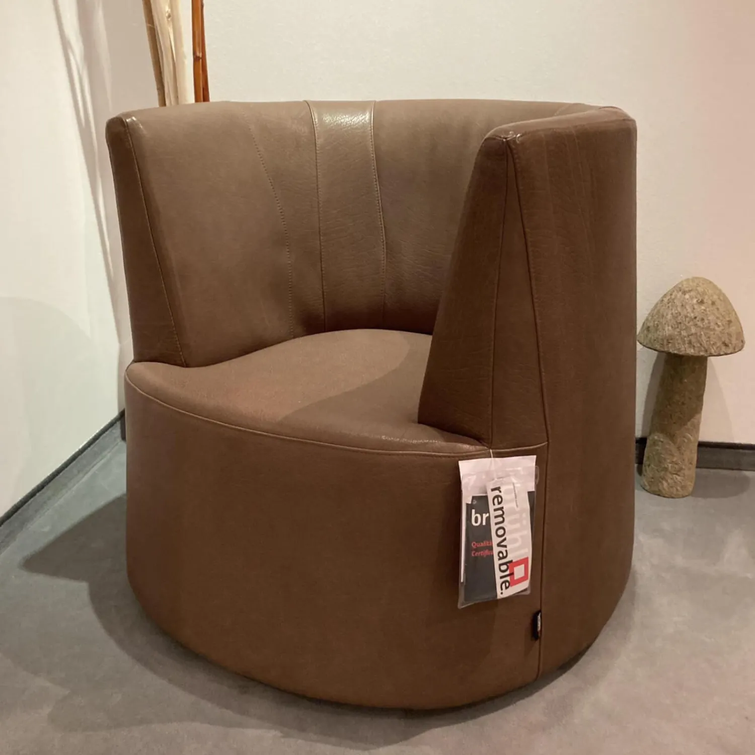 Brühl Relaxsessel|Drehsessel Powder Leder Olivia 6181 0020 Braun