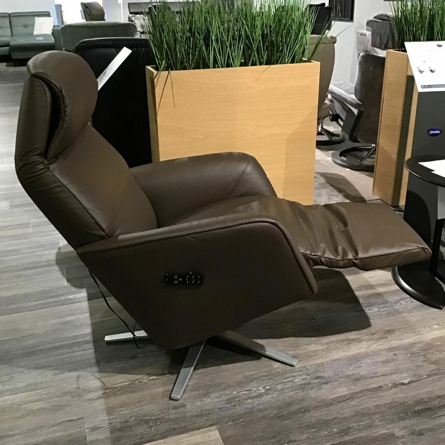 Stressless Relaxsessel|Drehsessel Scott Sirius Leder Paloma 094 Chestnut 88 Braun Gestell Aluminium