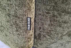 Raum.Freunde Loungesessel|Drehsessel Valdis Stoff Alis Moos 1045 Grün Gestell Kunststoff Schwarz Inklusive Hocker