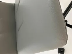 Walter Knoll Bürostühle|Drehstuhl Leadchair Evo Leder Congress 1440 Marram_x000b_Grau Gestell Schwarz Matt Pulverbeschichtet