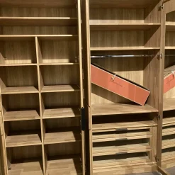 Musterring Kleiderschränke|Drehtürenschrank Anconia Eiche Natur Griffe Anthrazit 6-Türig