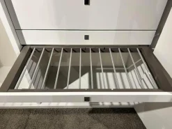 Rietberger Möbelwerke Kleiderschränke|Drehtürenschrank Sonate R5 Lack Brillantgrau mit Beleuchtung