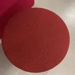 COR Hocker & Sitzsäcke|Drop Hocker Stapelbar Bezug Fidivi Laser J Flash 9421 Rot/Schwarz Gestell Lack Schwarz